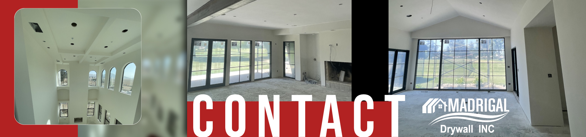 Professional drywall services, highlighting attention to detail and quality workmanship by Madrigal